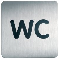 DURABLE Pictogramme PICTO WC Femmes, carré, en acier
