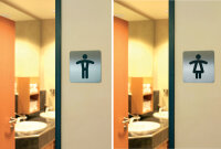 DURABLE Pictogramme PICTO WC Hommes et Femmes, carré