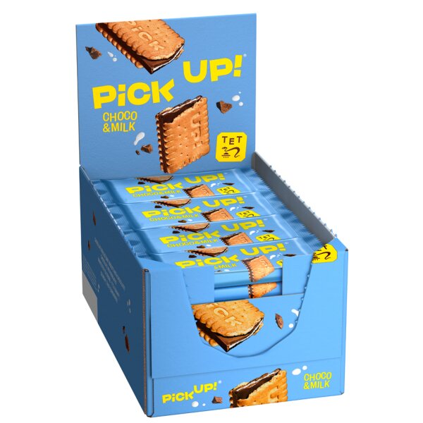PiCK UP! Keksriegel "Choco & Milch", Display