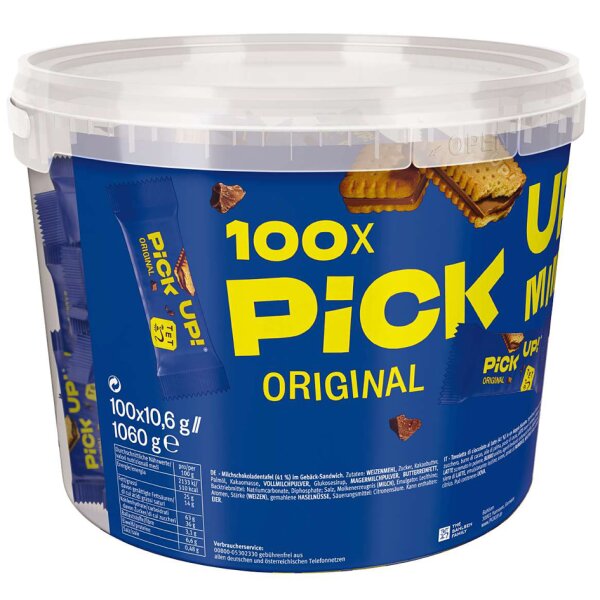 PiCK UP! Keksriegel Choco minis, Vorteilsbox