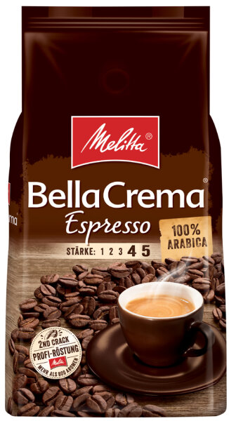 Melitta Café BellaCrema Espresso, gain entier