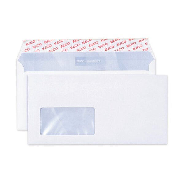 ELCO Enveloppe Office a/fenêt. C5/6 74534.12 80g, blanc 200 pcs.