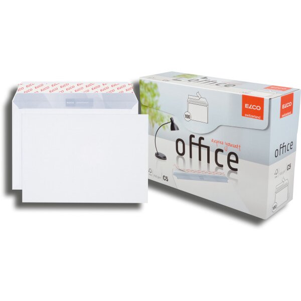 ELCO Couvert Office o. Fenster C5 74535.12 100g,hochweiss,Kleber 100 Stk.