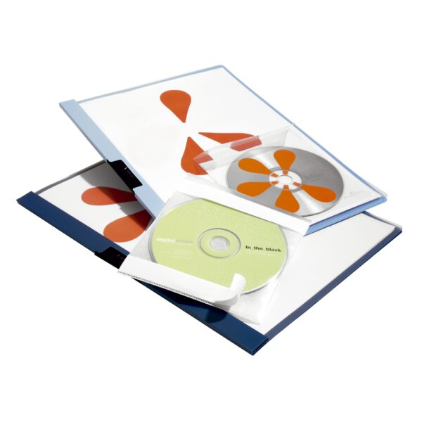DURABLE Selbstklebetaschen CD DVD FIX, PP, transparent