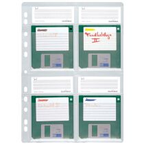 DURABLE Pochette pour disquettes, pour 4 x 3,5' disquettes,