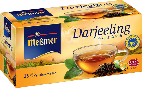 Messmer Thé noir Darjeeling, boîte de 25