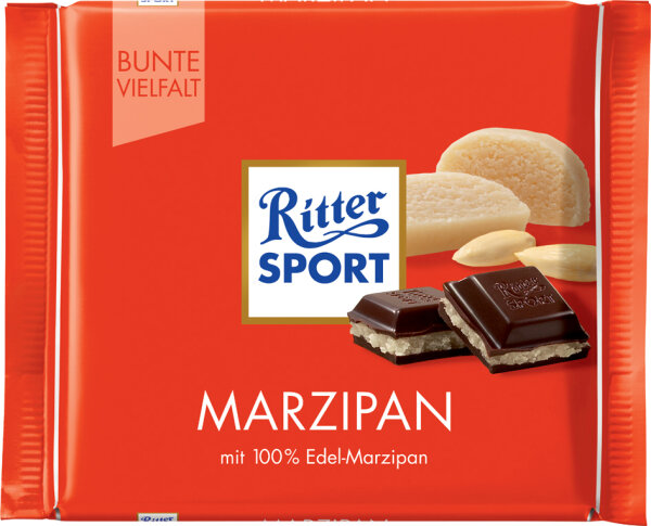 Ritter SPORT Tablette de chocolat PATE DAMANDE, 100 g