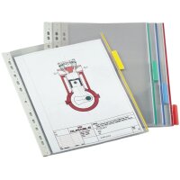 DURABLE Sichttafel FUNCTION, DIN A4, transparent, Tab: gelb