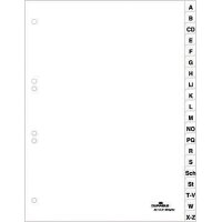 DURABLE Kunststoff-Register, A-Z, A4, 20-teilig, weiss