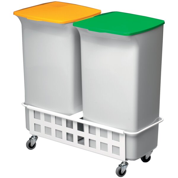 DURABLE Fahrwagen DURABIN SQUARE TROLLEY DUO 40, weiss