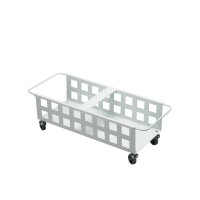 DURABLE Chariot DURABIN SQUARE TROLLEY DUO 40, blanc