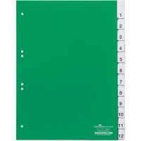 DURABLE Intercalaires en plastique, PP, 25 touches