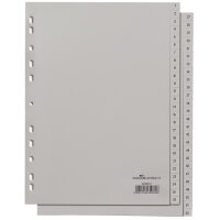 DURABLE Kunststoff-Register, Zahlen, A4, 52-teilig, 1 - 52