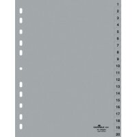DURABLE Kunststoff-Register, Zahlen, A4, 10-teilig, 1 - 10