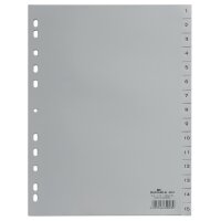DURABLE Kunststoff-Register, Zahlen, A4, 10-teilig, 1 - 10