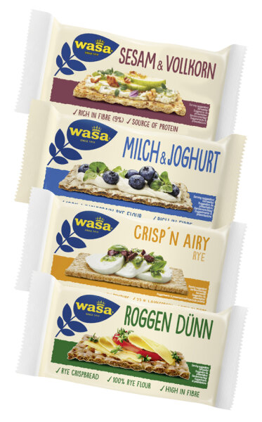 wasa Assortiment pain suédois, mélange de 4, dans un carton