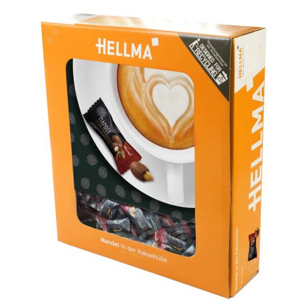 HELLMA Mandeln in Kakaohülle, im Karton