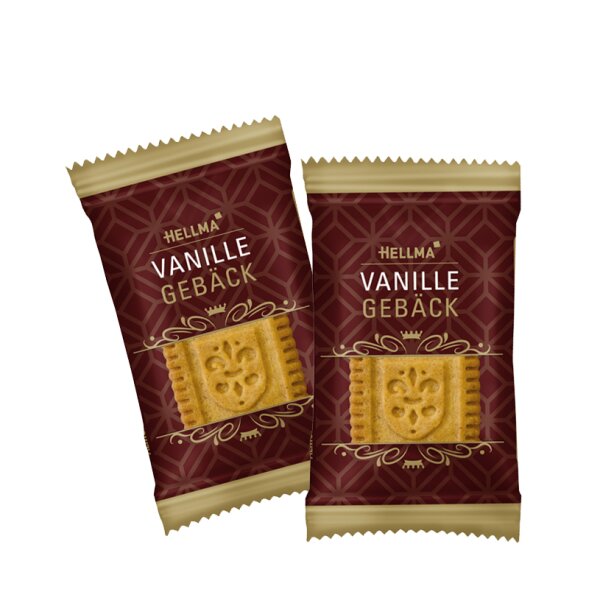HELLMA Edles Geb&auml;ck Vanille, einzeln verpackt, im Karton