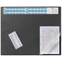 DURABLE Sous-main avec calendrier annuel, bleu foncé