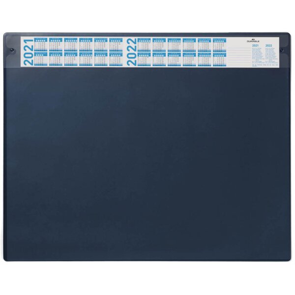 DURABLE Schreibunterlage mit Jahreskalender, dunkelblau