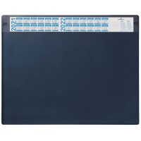 DURABLE Sous-main avec calendrier annuel, bleu foncé