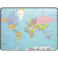 DURABLE Schreibunterlage, Motiv: "Weltkarte",...