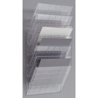 DURABLE Wand-Prospekthalter-Set "FLEXIBOXX 6", A4, 6 Fächer