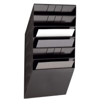 DURABLE Set porte-brochures mural FLEXIBOXX 6, A4, noir