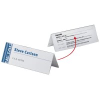 DURABLE Chevalet porte-nom, en acrylique, transparent