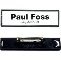 DURABLE Namensschild Clip-Card, mit Plattennadel, 67 x 17 mm