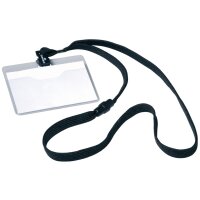 DURABLE Namensschild, mit Textilband, 90 x 60 mm, rot