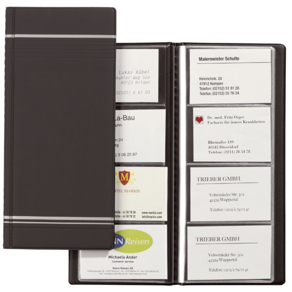 DURABLE Visitenkarten-Album VISIFIX, matte Folie, anthrazit