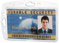 DURABLE Porte-badge, plastique rigide, 54 x 85 mm, encoche