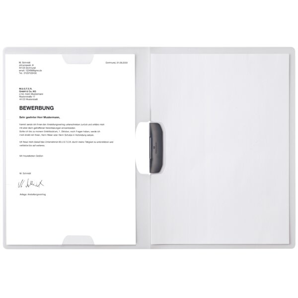 DURABLE Bewerbungsmappe DURASWING PLUS, DIN A4, transparent