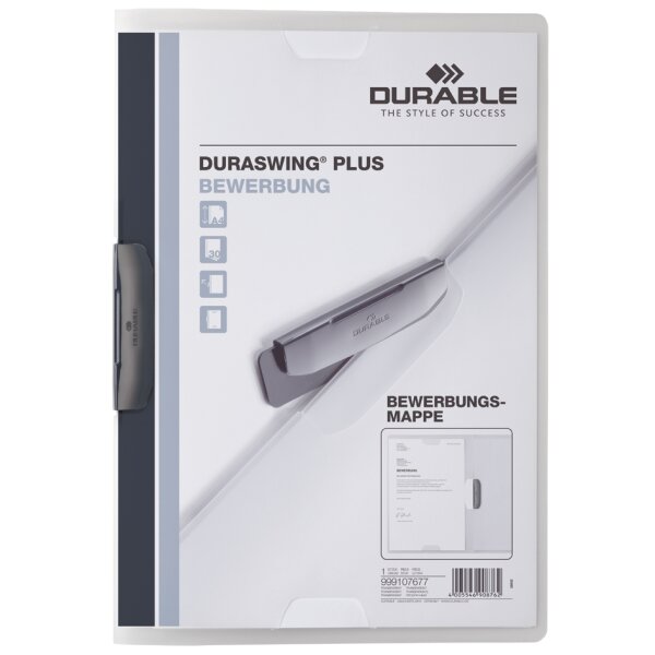 DURABLE Bewerbungsmappe DURASWING PLUS, DIN A4, transparent