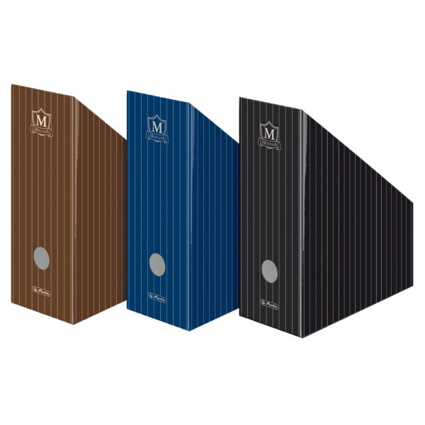 herlitz Wellpappe-Stehsammler Montana, für DIN A4, schwarz