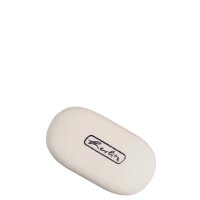 herlitz Radierer, oval, aus Speckgummi, weiss