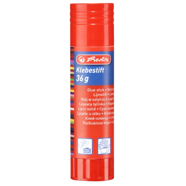 herlitz Bâton de colle, 8 g, sans solvant, incolore
