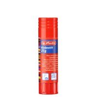 herlitz Bâton de colle, 8 g, sans solvant, incolore