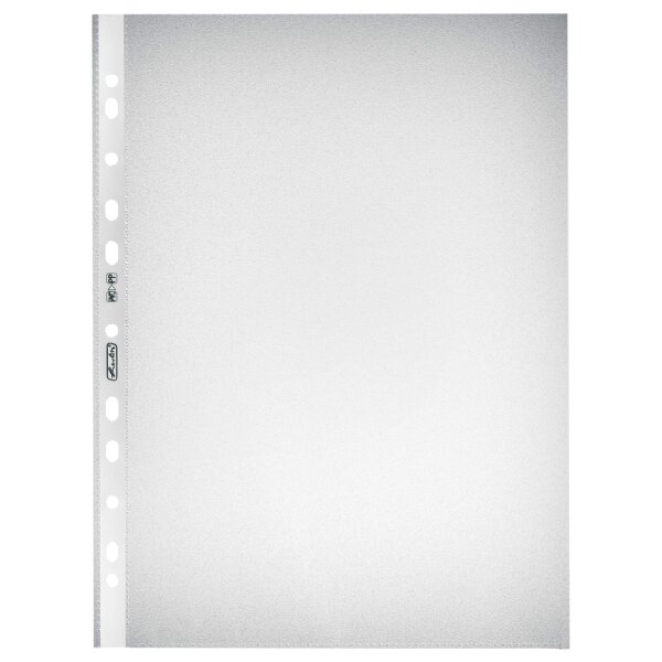 herlitz Pochette perforée, A4, 0,050 mm, transparent lisse