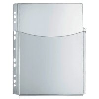 herlitz Pochette perforée avec poche, A4, PVC,...