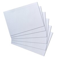 herlitz Karteikarten, DIN A4, blanko, weiss