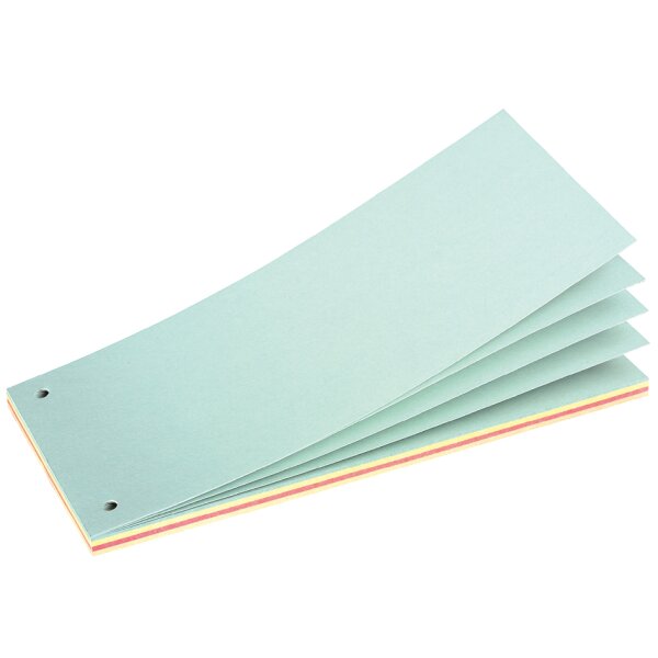 herlitz Trennstreifenblock, für DIN A4, farbig sortiert