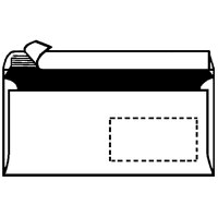 herlitz Briefumschlag, DIN lang, mit Fenster, weiss