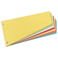 herlitz Trennstreifen, trapezförmig, Manila-Karton,...
