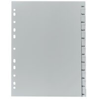 herlitz Kunststoff-Register, Monate, A4, 12-teilig
