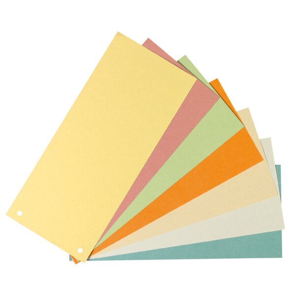 herlitz Intercalaires, pour format A4, carte lustrée, jaune