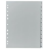 herlitz Intercalaires en plastique, chiffres, A4, 31 touches
