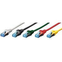 DIGITUS Patchkabel Premium, Kat. 5e, SF UTP, 0,5 m, grau