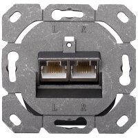 DIGITUS Aufputzdose Kat.5e, Klasse D, 2 x RJ45, geschirmt